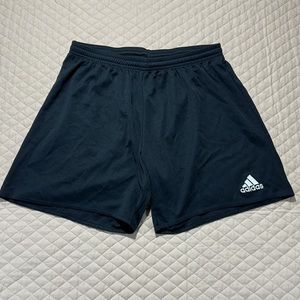 Adidas AEROREADY BLACK SHORTS. White Embroidered Logo. Size Large.